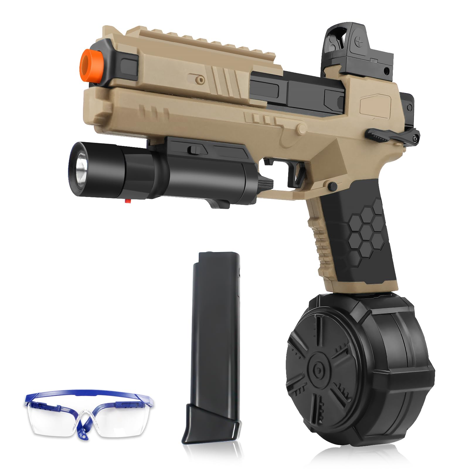 Gel Ball Blaster X6 with Drum, Manual & Automatic Dual Mode Splat